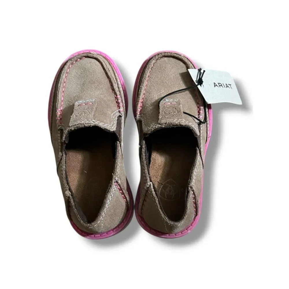 NWT! Ariat Kids Cruiser Pink Accent Slip on Shoe Size 8